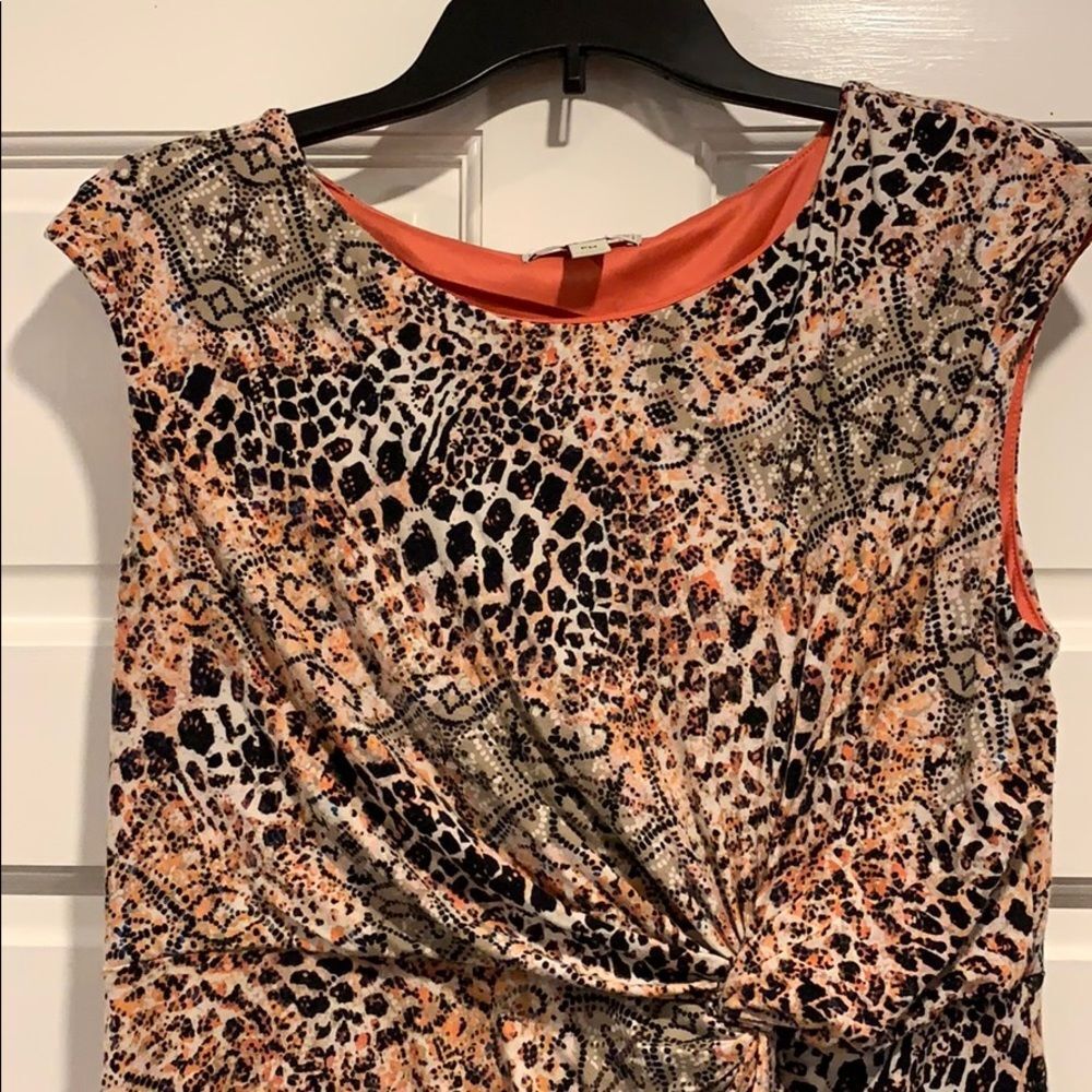 🐆 Dana Buchman Petite Medium Animal Print Summer Dress | Barely Worn 🐆